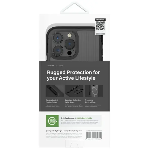 UNIQ Combat Active Apple iPhone 16 Pro Max Magclick Charging black