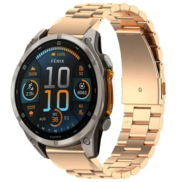 Bizon Strap Watch Aura Smartwatch 22mm rose gold