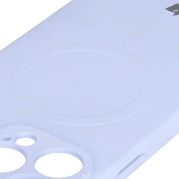 Bizon Case Silicone Magnetic Apple iPhone 16 Pro light purple