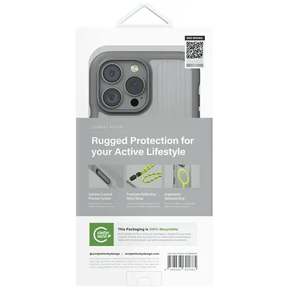 UNIQ Combat Active Apple iPhone 16 Pro Max Magclick Charging grey