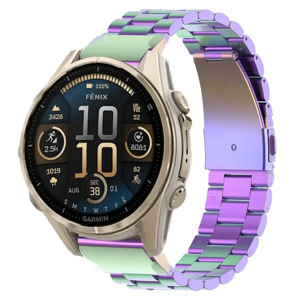 Bizon Strap Watch Aura Smartwatch 20mm rainbow