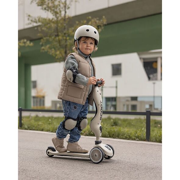 Scoot and Ride Ochraniacze dla dzieci, na rolki, wrotki, hulajnogę, rozm. S, kolor: Ash