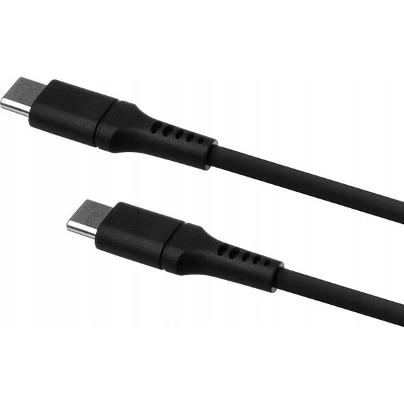 Fixed Fixed | Liquid Silicone Cable USB-C/USB-C, 1.2m, 60W | FIXDLS-CC12-BK
