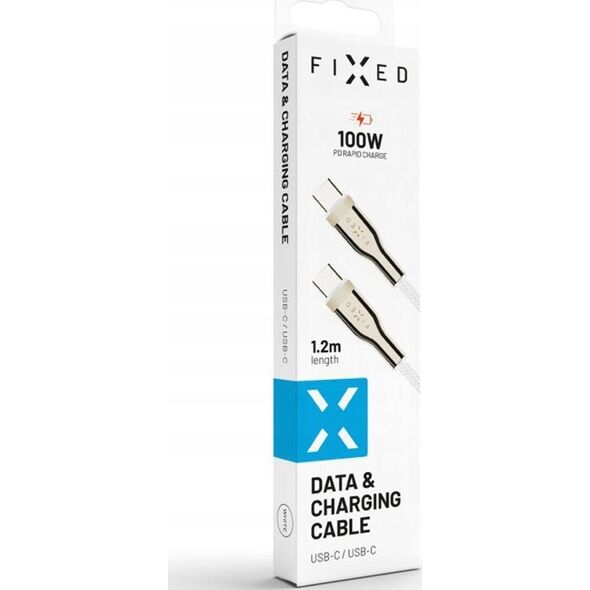 Fixed Fixed | Braided Cable, 100W | FIXDB-CC12-WH | White