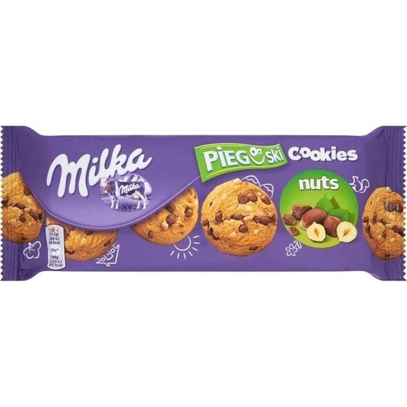 Milka Ciastka MILKA Pieguski 135g Czekolada i orzechy