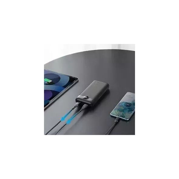 Powerbank  Powerbank Bateria zewnętrzna VEGER L20S - 20 000mAh LCD Quick Charge PD 20W czarny (VP2039PD  / W2039PD )