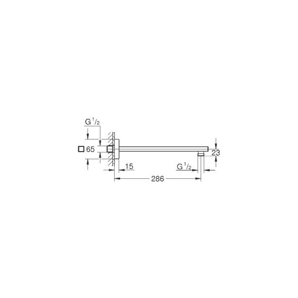 Grohe Rainshower ścienna chrom 28,5cm (27709000)