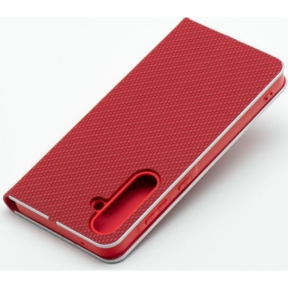 Θήκη LUNA Book Carbon για XIAOMI Redmi Note 14 PRO 5G / 14 PRO PLUS 5G κόκκινο