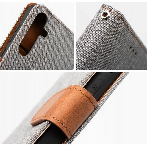 Θήκη JEANS Book για XIAOMI Redmi Note 14 PRO 5G / 14 PRO PLUS 5G γκρι