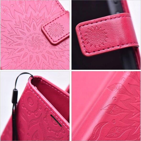 Θήκη βιβλίου MEZZO για XIAOMI Redmi Note 14 PRO 5G / 14 PRO PLUS 5G mandala magenta