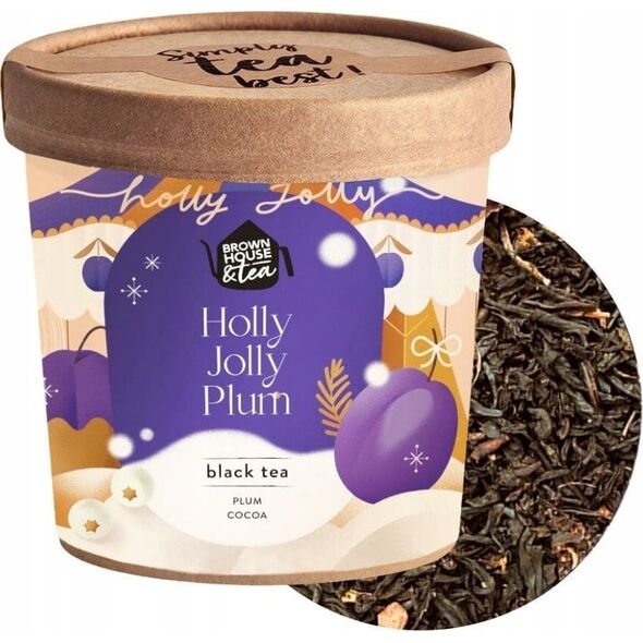 Brown House & Tea - Holly Jolly Plum - Herbata sypana 50g
