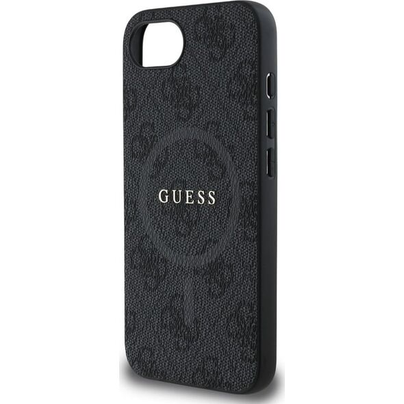 Etui Guess 4G Ring Classic Logo MagSafe  do iPhone 16e czarny