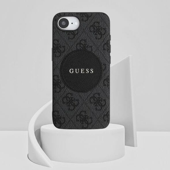 Etui Guess 4G Circle Classic Logo        MagSafe do iPhone 16e czarny