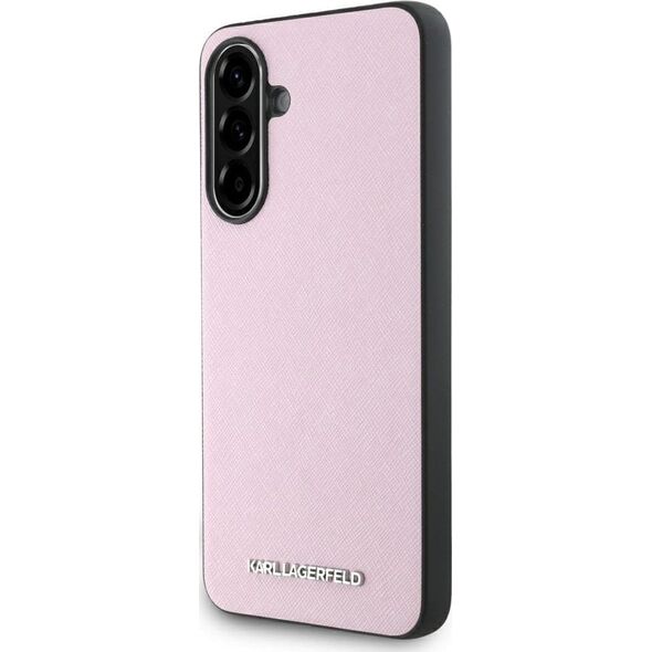 Etui Karl Lagerfeld Saffiano Metal Logo  do Samsung Galaxy A56 różowy
