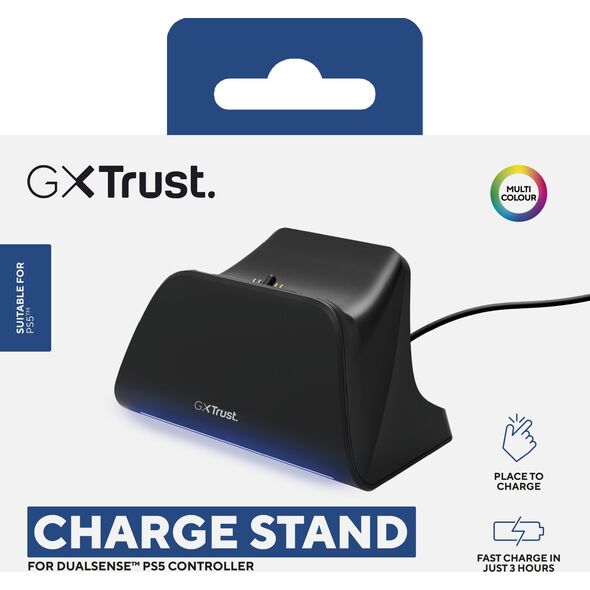 TRUST GXT 255 Quick charge stand for PS5 controllers - Black
