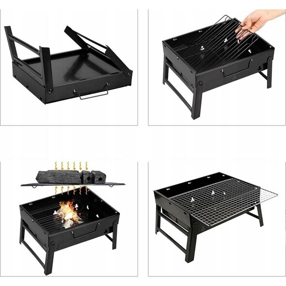 Grill ogrodowy turystyczny składany RC-K-933 czarny