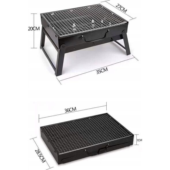 Grill ogrodowy turystyczny składany RC-K-933 czarny