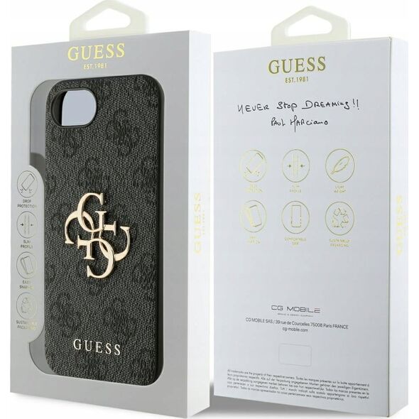 Case Guess 4G Big Logo for iPhone 16e black