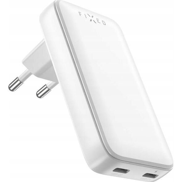 FIXED Slim GaN Travel Charger - ładowarka GaN USB-C z Power Delivery 45W biała - Gwarancja bezpieczeństwa. Proste raty. Bezpłatna wysyłka od 170 zł.