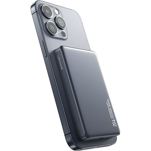 Powerbank USAMS CY Series CD242 10000mAh 20W Magnetic Wireless titanium