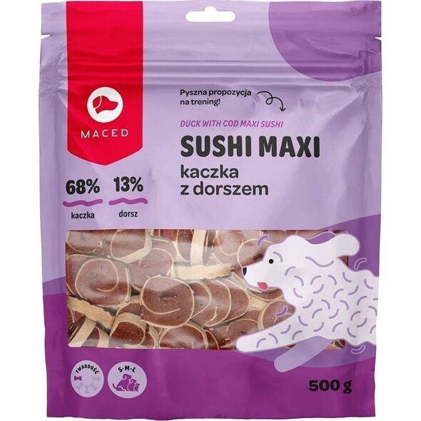 MACED Przysmak Sushi Maxi Kaczka z Dorszem 500g