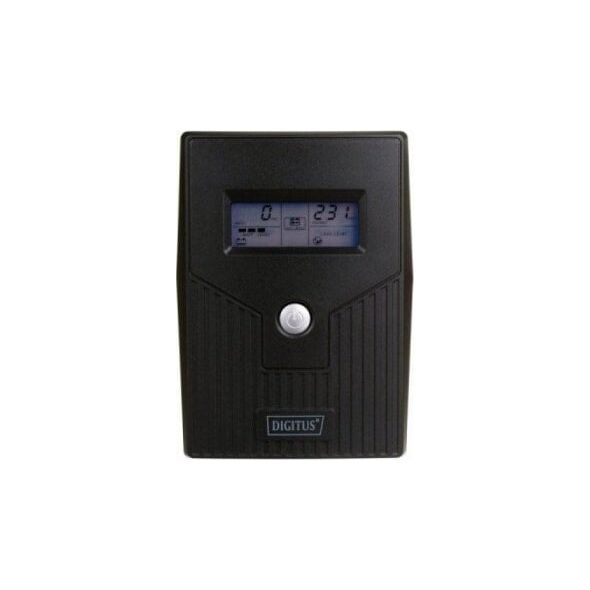 Digitus UPS Line-Ineractive LCD BASIC, 600VA/360W, 1x12V/7Ah, AVR, 2x Schuko CEE 7/3