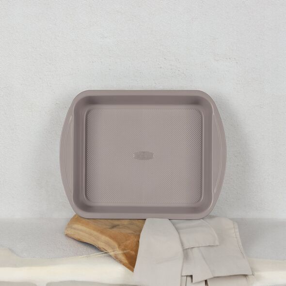 BRYTFANNA FORMA TYTANOWA 35x27cm BERLINGER HAUS BH-7913 TAUPE
