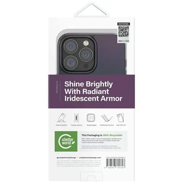 UNIQ Iridescia Apple iPhone 16 Pro Max Magclick Charging midnight