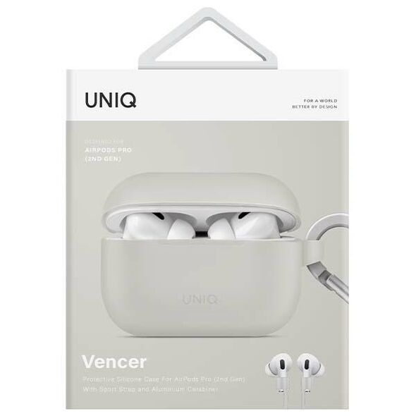 UNIQ Vencer Apple AirPods Pro 2 Silicone chalk grey