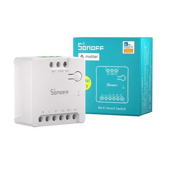 SONOFF MINI-D Matter WiFi switch (AC/DC 12-48V potential-free contact)