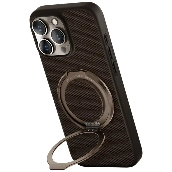 UNIQ Keva Air Apple iPhone 16 Pro Max Magclick Charging GripFit brown