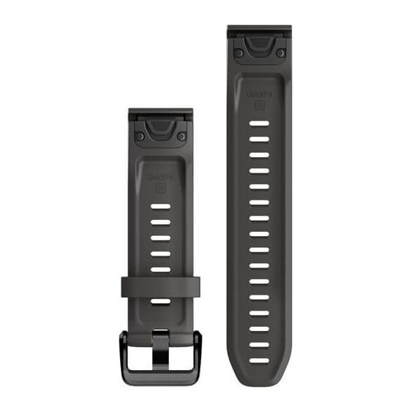Garmin Pasek silikonowy na nadgarstek QuickFit 20 (grafitowy / czarna sprzączka) (010-13102-01)