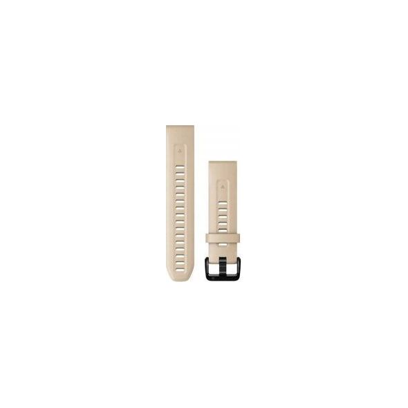 Garmin Pasek silikonowy na nadgarstek QuickFit 20 (jasnobeżowy / czarna sprzączka) (010-13102-08)
