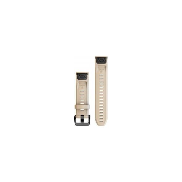 Garmin Pasek silikonowy na nadgarstek QuickFit 20 (jasnobeżowy / czarna sprzączka) (010-13102-08)