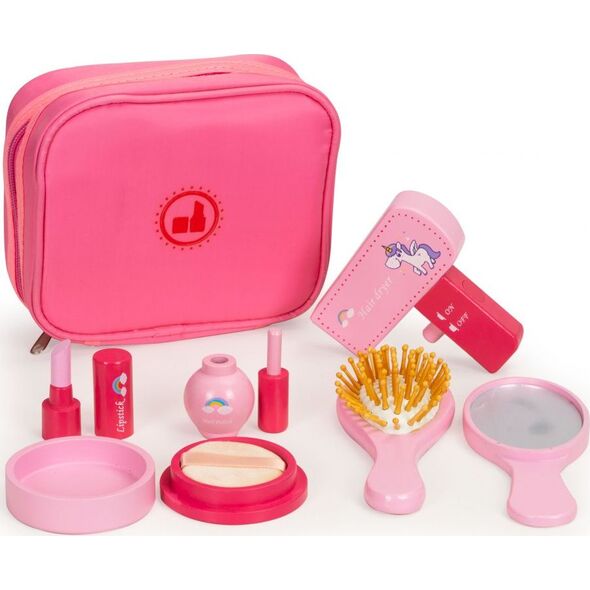 Ecotoys Zestaw piękności kosmetyczka 6 akcesoriów beauty