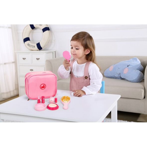 Ecotoys Zestaw piękności kosmetyczka 6 akcesoriów beauty