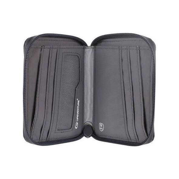 Lifeventure RFID Bi-Fold Wallet, Recycled, Grey