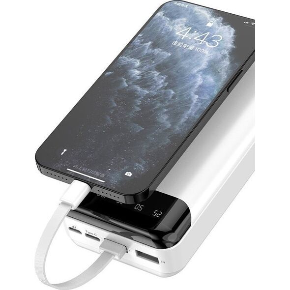 Powerbank Dudao K6 Pro+ 20000mAh Biało-czarny