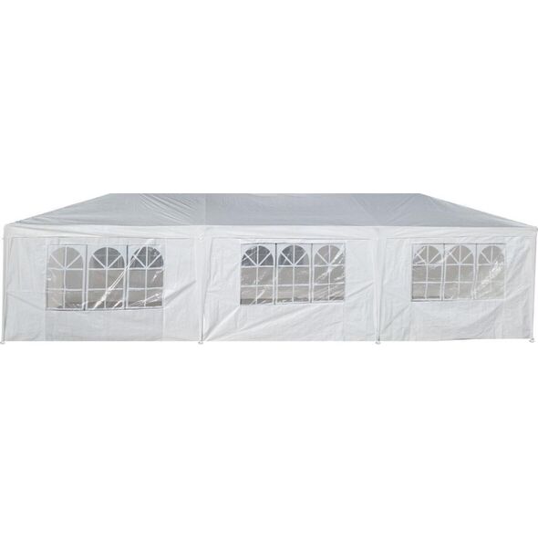Saska Garden Pawilon altana namiot ogrodowy cateringowy pe 9x3m + 8 ścianek biały
