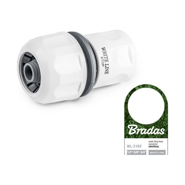 Bradas WHITE LINE Szybkozłącze UNIVERSAL 1/2", 5/8", 3/4" STOP