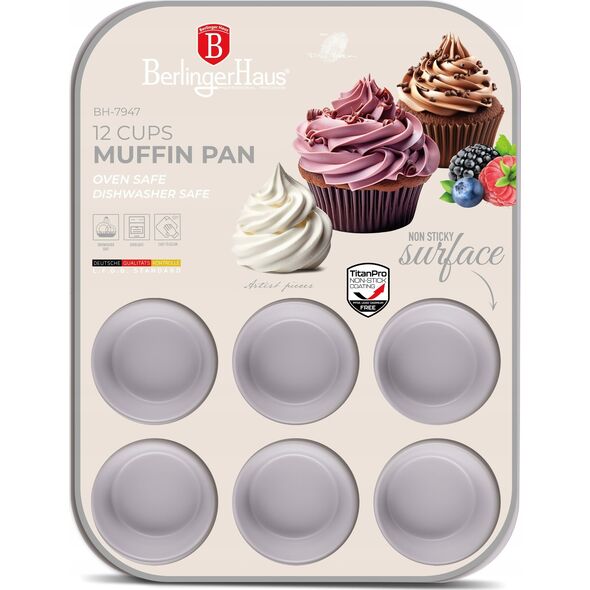 FORMA TYTANOWA DO 12 MUFFINEK BERLINGER HAUS BH-7947 TAUPE