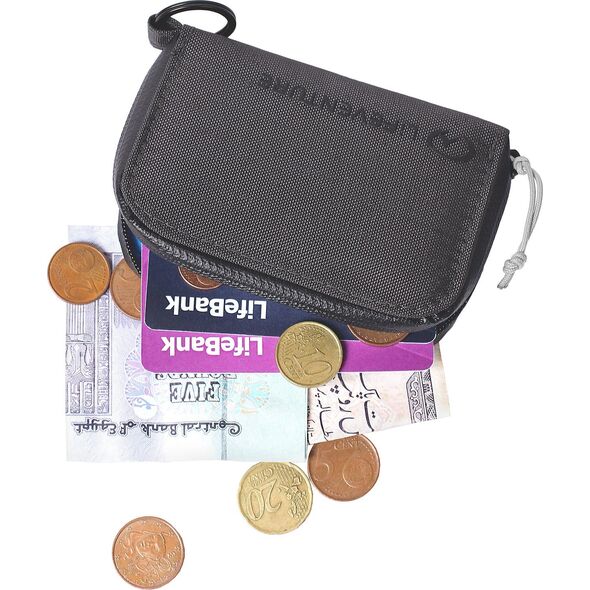 Lifeventure RFiD Coin Wallet, Recycled, Grey