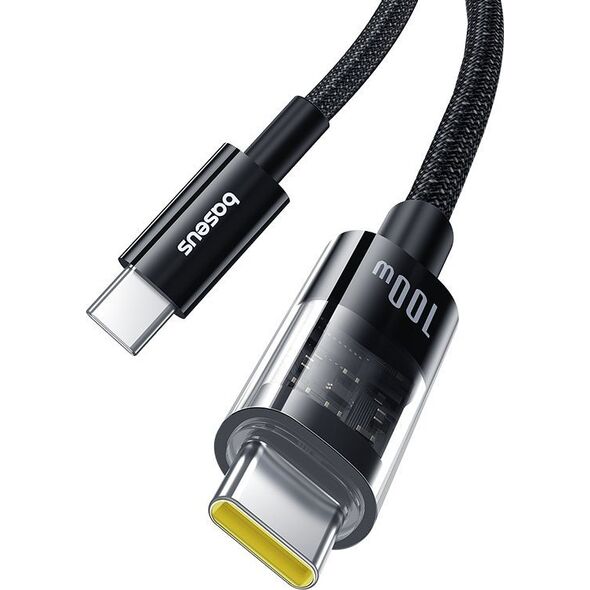 Καλώδιο Baseus Gem Τύπου C-Typc C 100W 2m (μαύρο)