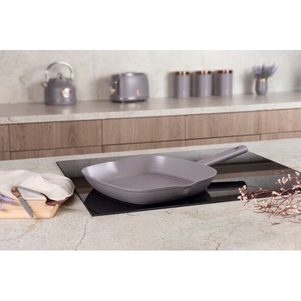 PATELNIA GRILLOWA TYTANOWA 28cm BERLINGER HAUS BH-8096 TAUPE