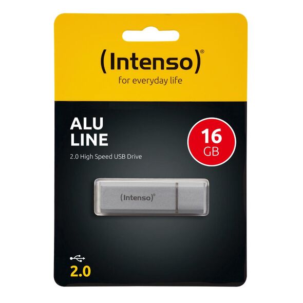 Intenso USB 2.0 Stick 16GB Alu Line Silver (3521472) (NSO3521472) έως 12 άτοκες Δόσεις