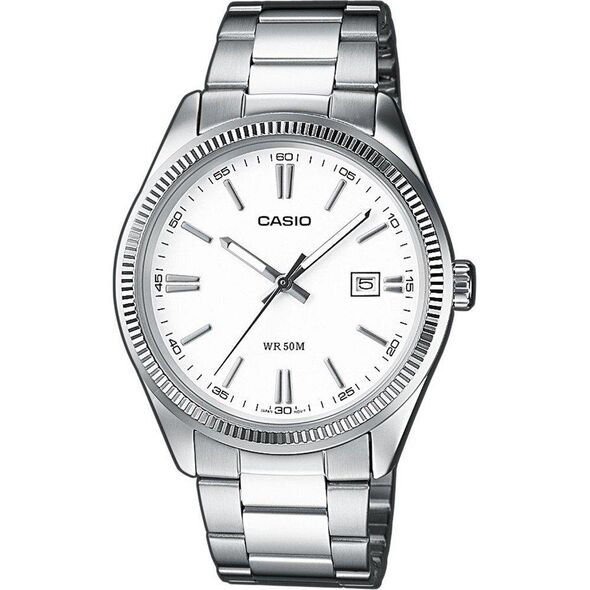 Casio Stainless Steel Ρολόι Μπαταρίας με Ασημί Μεταλλικό Μπρασελέ (MTP-1302PD-7A1VEF) (CASMTP-1302PD-7A1VEF) έως 12 άτοκες Δόσεις