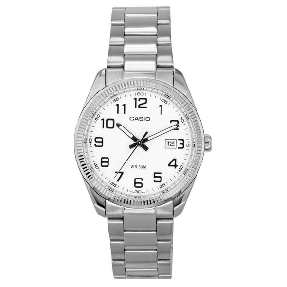 Casio Ρολόι Μπαταρίας με Ασημί Μεταλλικό Μπρασελέ (MTP-1302PD-7BVDF) (CASMTP-1302PD-7BVDF) έως 12 άτοκες Δόσεις