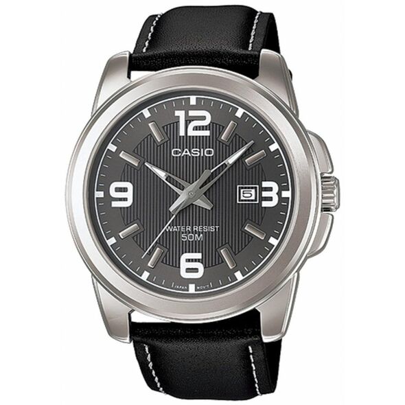 Casio Ρολόι Μπαταρίας με Μαύρο Δερμάτινο Λουράκι (MTP-1314PL-8AVEF) (CASMTP-1314PL-8AVEF) έως 12 άτοκες Δόσεις