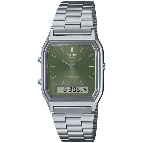 Casio Ρολόι Μπαταρίας με Ασημί Μεταλλικό Μπρασελέ (AQ-230A-3AMQYES) (CASAQ-230A-3AMQYES) έως 12 άτοκες Δόσεις