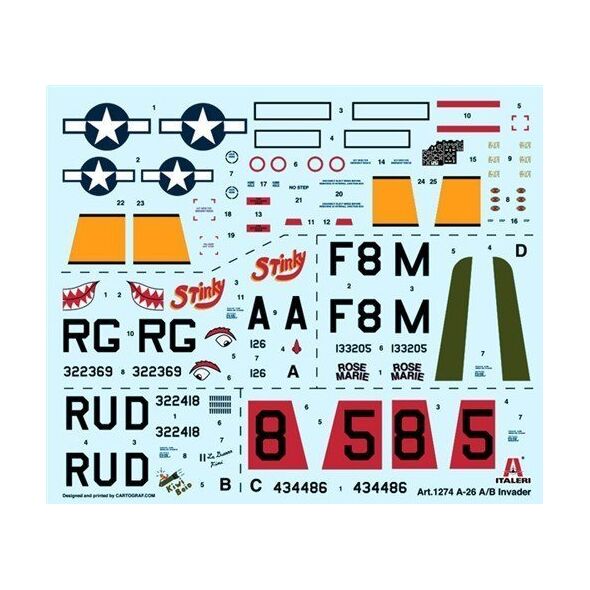 Model plastikowy A-26B Invader 1/72 Italeri